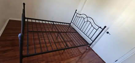 Photo of free Queen Metal Bed Frame (Near Thrashers corner) #2