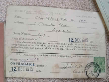 Photo of free 1st World War documents, 1915-18 (Godalming GU7) #3