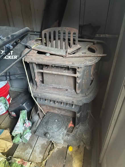 Photo of free Wood\ coal stove( old) (141 Fairfield Dr) #2