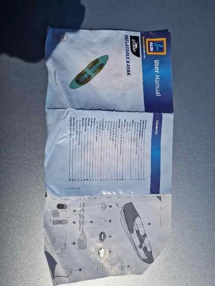 Photo of free Aldi inflatable kayak (Cutteslowe OX2) #3