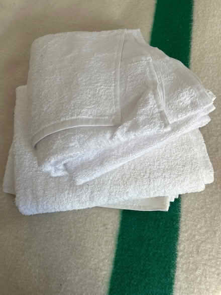 Photo of free 2x new towels (EH14 Juniper Green) #1