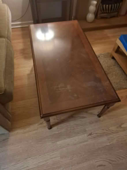Photo of free Wood veneer coffee table (L25 Woolton) #2