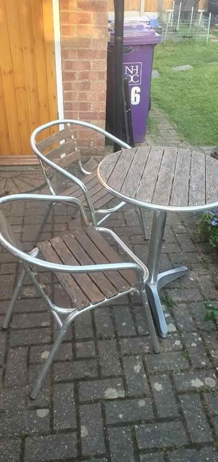 Photo of free Garden table and 2 chairs (Knebworth SG3) #1