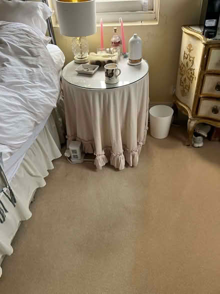 Photo of free Small Table with Glass Top (Riverside SW6) #1