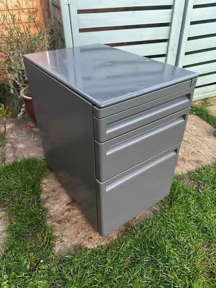 Photo of free Metal filing cabinet / small (Basingstoke RG22) #1