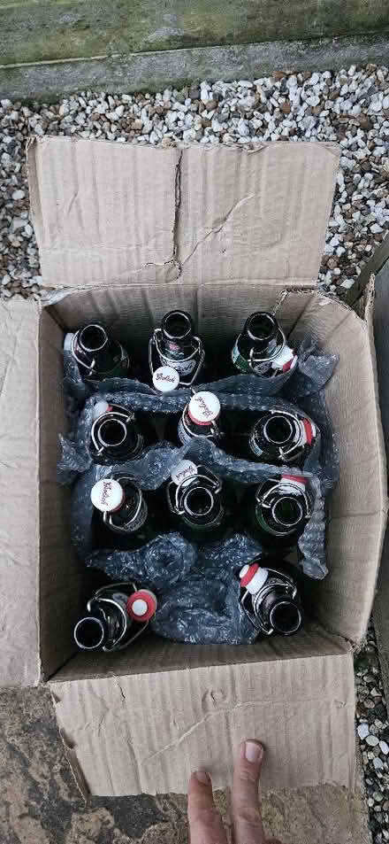 Photo of free Flip-Top Grolsch Bottles And A Keg (TN23) #1