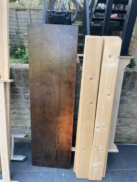 Photo of free Slatted wood king bedframe (Stoke Newington N16) #2