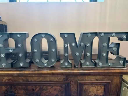 Photo of free Light up sign - HOME (Willesden Green NW10) #1