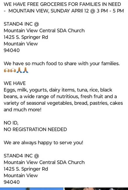 Photo of free Groceries (Mtn View) #1