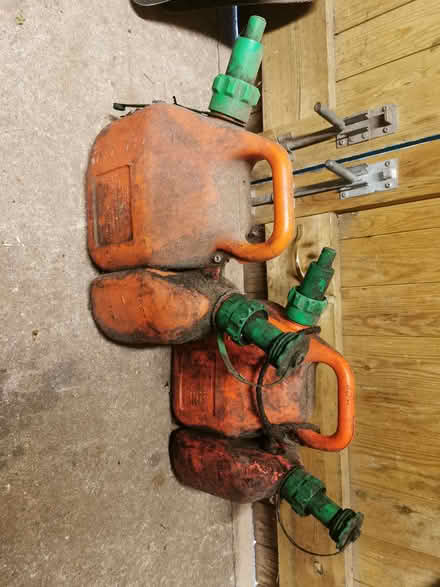 Photo of free Chainsaw petrol and oil can (Stratton on the Fosse BA3) #1