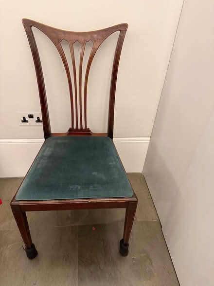 Photo of free Set of 4 wooden chairs (W8 5JR) #1