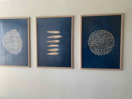 Photo of free Sofa, long lamp, shelf, wall decor (Dalmney Avenue N7) #3