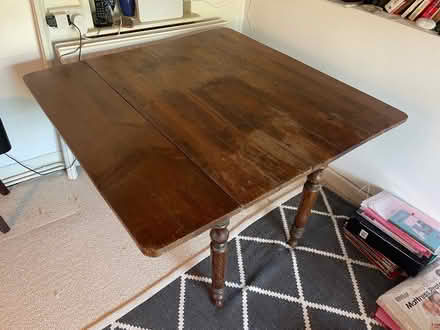 Photo of free Wooden table with sides that fold down (Sutton Pools OX14) #3