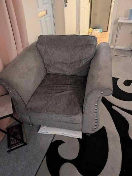 Photo of free Grey arm chair (Seaside BN23) #1
