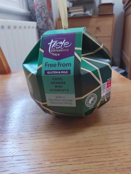 Photo of free Tesco "free from" chocolate orange (Loughborough Junction SE5) #1