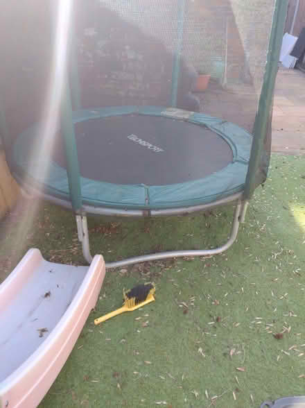 Photo of free Trampoline with netting. Will need dismantling (Hayley Green B63) #1