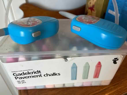 Photo of free Kiddies pavement chalks & walkie talkies (Weighbridge FK9) #1