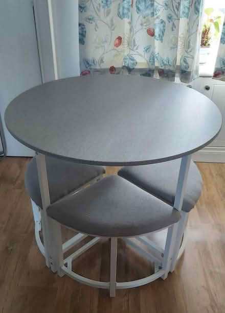 Photo of free Compact dining table with 3 stools (Falkland KY15) #2