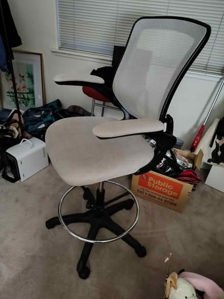 Photo of free Counter height desk chair (Cupertino City Hall) #2