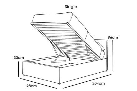 Photo of free Single bed with under bed storage (Renishaw S21) #2