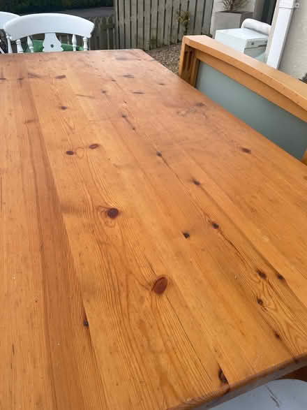 Photo of free Strawbridge pine table + 6 chairs (Killiney Co Dublin) #3