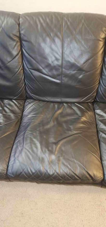 Photo of free 79" Leather Couch (NE Washington DC) #2