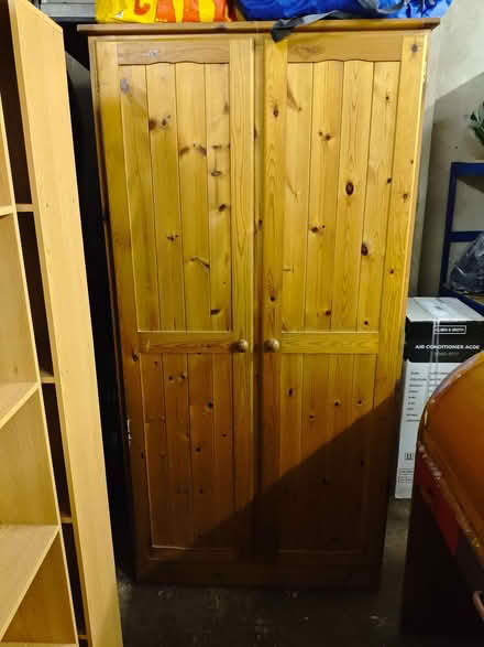 Photo of free Full size pine wardrobe (Upper Cwmbran NP44) #1