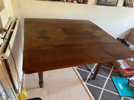 Photo of free Wooden table with sides that fold down (Sutton Pools OX14) #2