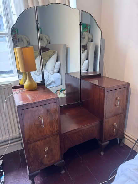 Photo of free Vintage dressing table with mirror and storage (Hoxton N1) #1