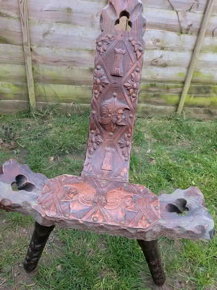Photo of free Decorative wooden stool needs tlc (BR1 bickley) #2