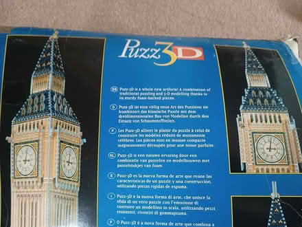 Photo of free Large 3-D puzzle of Big Ben (Godalming GU7) #2
