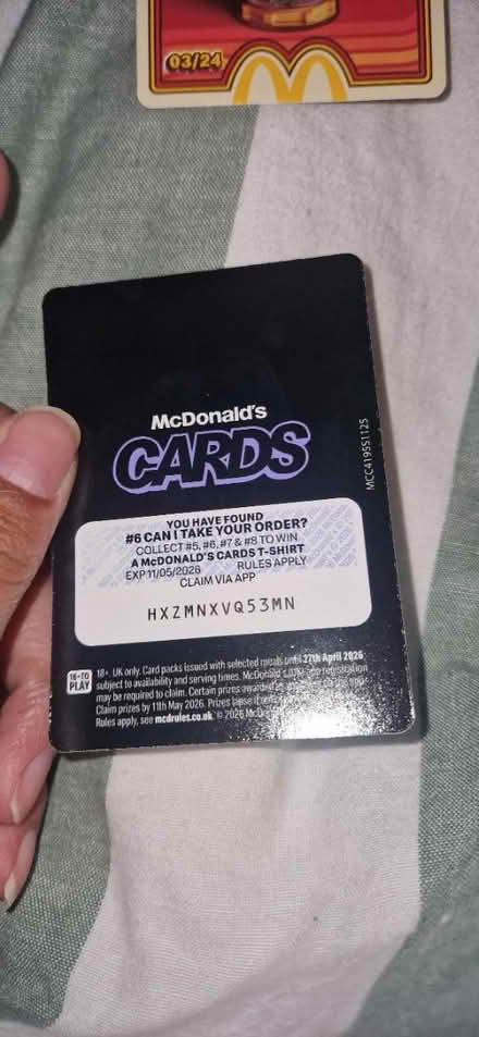 Photo of free Mcdonalds cards (St Albans AL1) #3