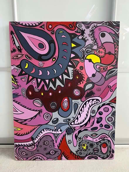 Photo of free Colourful Acrylic on Canvas Painting (Homerton E9) #1