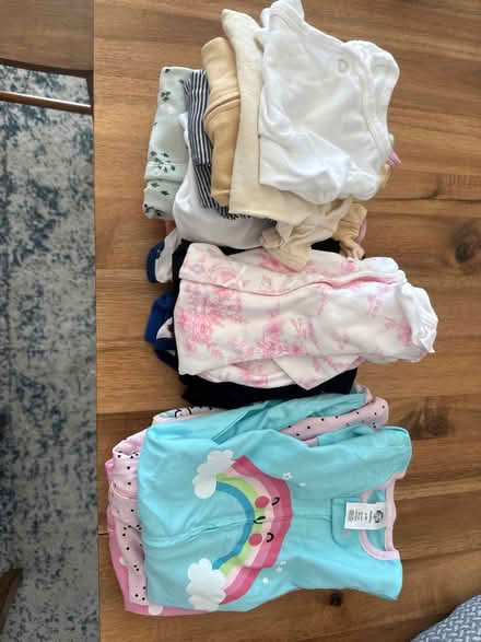 Photo of free Newborn + 0-3 mo clothes (Woodside Plaza) #1