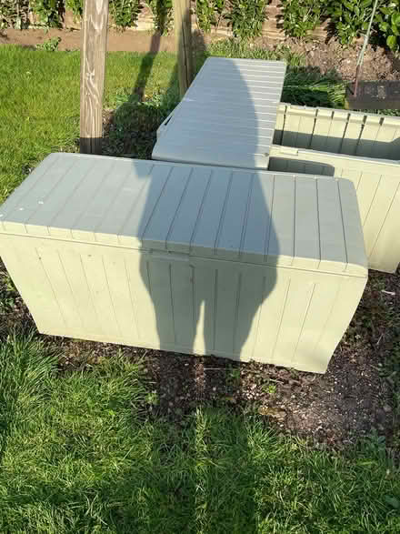 Photo of free Plastic garden storage boxes (Cuffley) #1