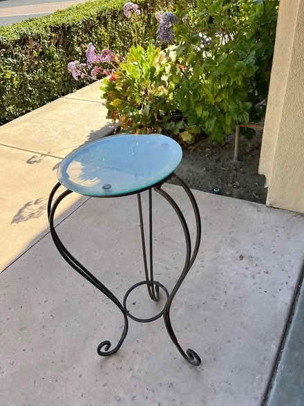 Photo of free Tall glass and metal stand (La Costa) #2