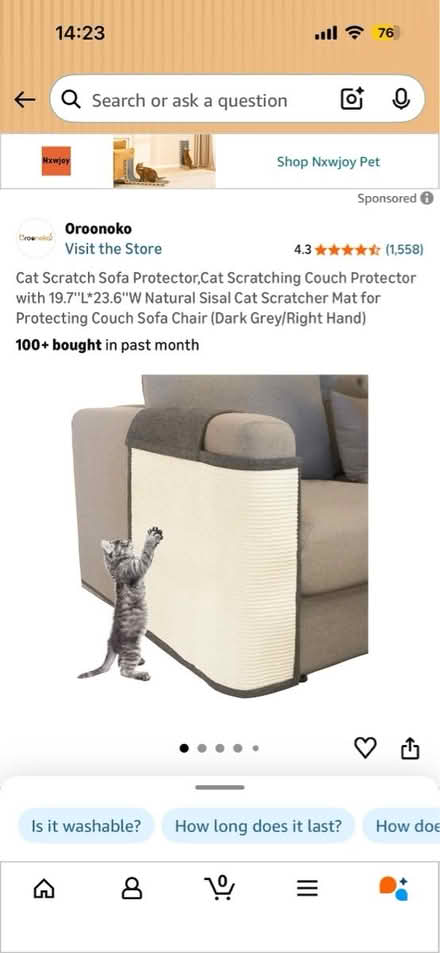 Photo of free Cat scratcher for couch corner (Graduate Hospital) #2