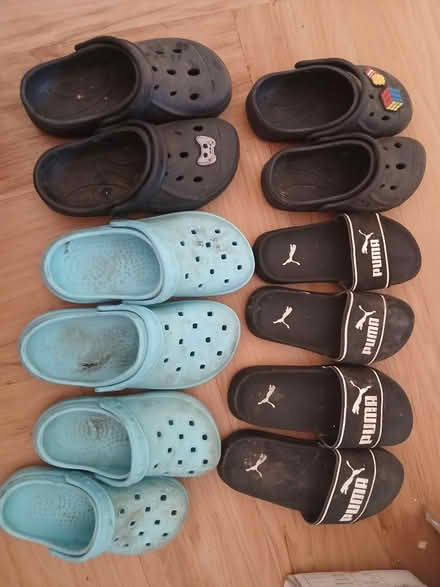 Photo of free Crocs and sliders (Canford Heath, BH17 8) #1
