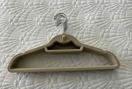 Photo of free Ivory Velvet Stackable Hangers (Troy, VA) #2