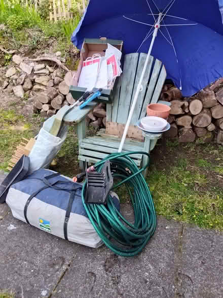 Photo of free garden chair , brolly plus other items (Constantine TR11) #1