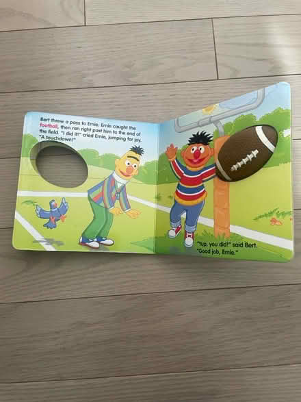 Photo of free Ernie’s touchdown board book (Kennedy/16th in Markham) #2