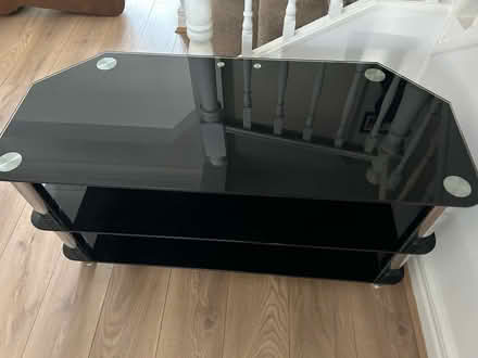 Photo of free Black Giass TV unit (Nr Oswestry) #1