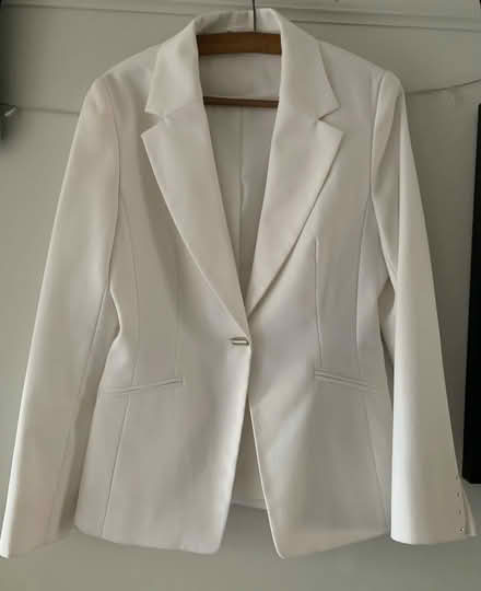 Photo of free Suit white jacket Medium with diamanté (Northfield B31) #1