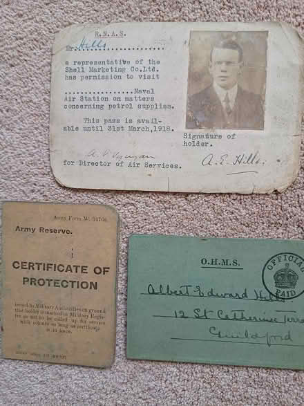 Photo of free 1st World War documents, 1915-18 (Godalming GU7) #1