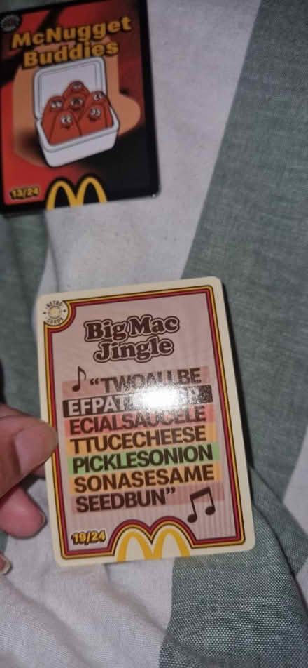 Photo of free Mcdonalds cards (St Albans AL1) #4