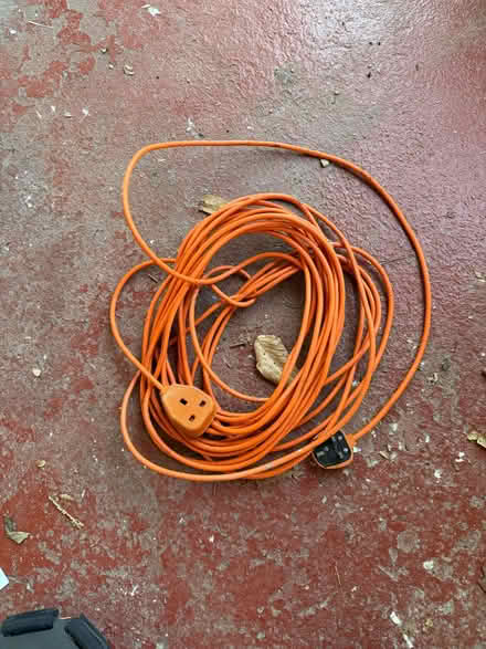 Photo of free Long orange extension lead (Dutton PR3) #1