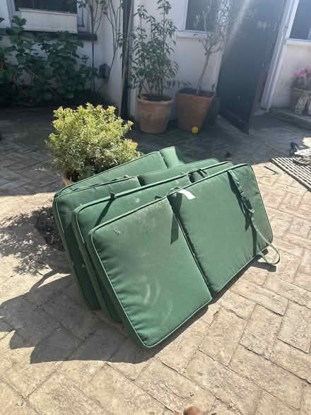 Photo of free four garden chair cushions (chiswick) #1