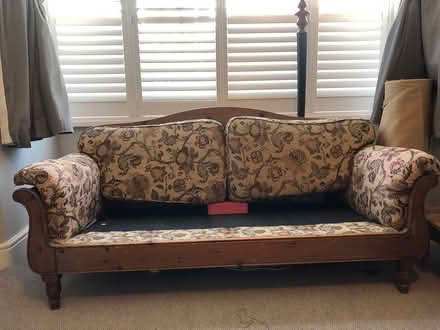 Photo of free Wooden frame Sofa (Thornton Heath, CR7) #2