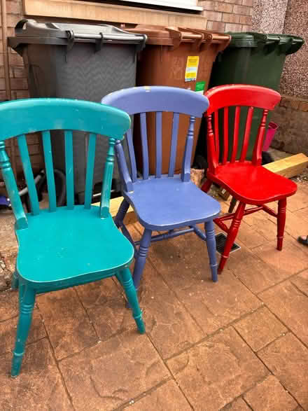 Photo of free 3X kitchen chairs (Comiston EH10) #1