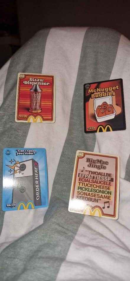 Photo of free Mcdonalds cards (St Albans AL1) #1